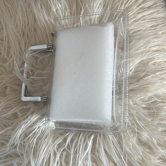 Clear small purse silver handle & strap - Picture 2 of 2